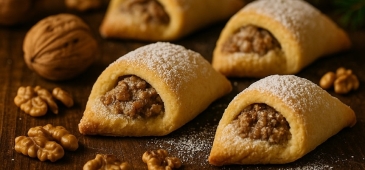 Prăjituri cu Nuci, rețetă tradițională rumânească